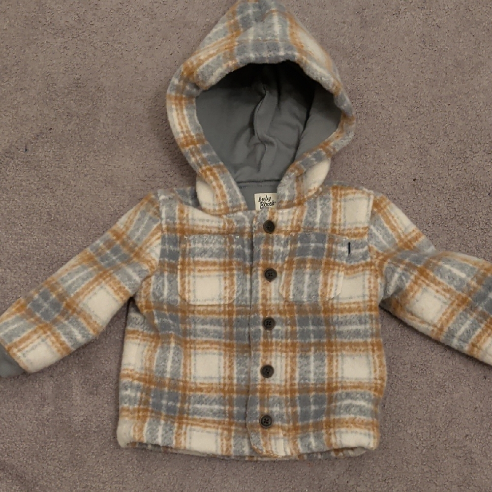 Baby B'gosh Plaid Hooded Jacket